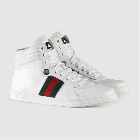 white gucci womens sneakers sale|Gucci high top sneakers women.